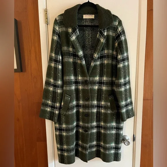 Anthropologie Aldomartins Plaid Cardigan Sweater - Picture 2 of 9